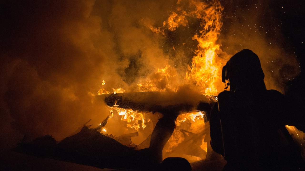 Incendio in una casa