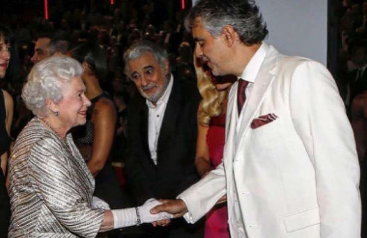 Bocelli con la Queen