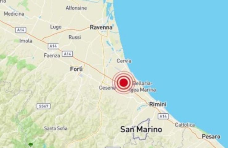 scosse terremoto in Italia